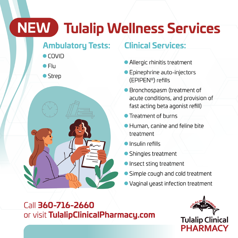 Wellness services at the Tulalip Clinical Pharmacy
